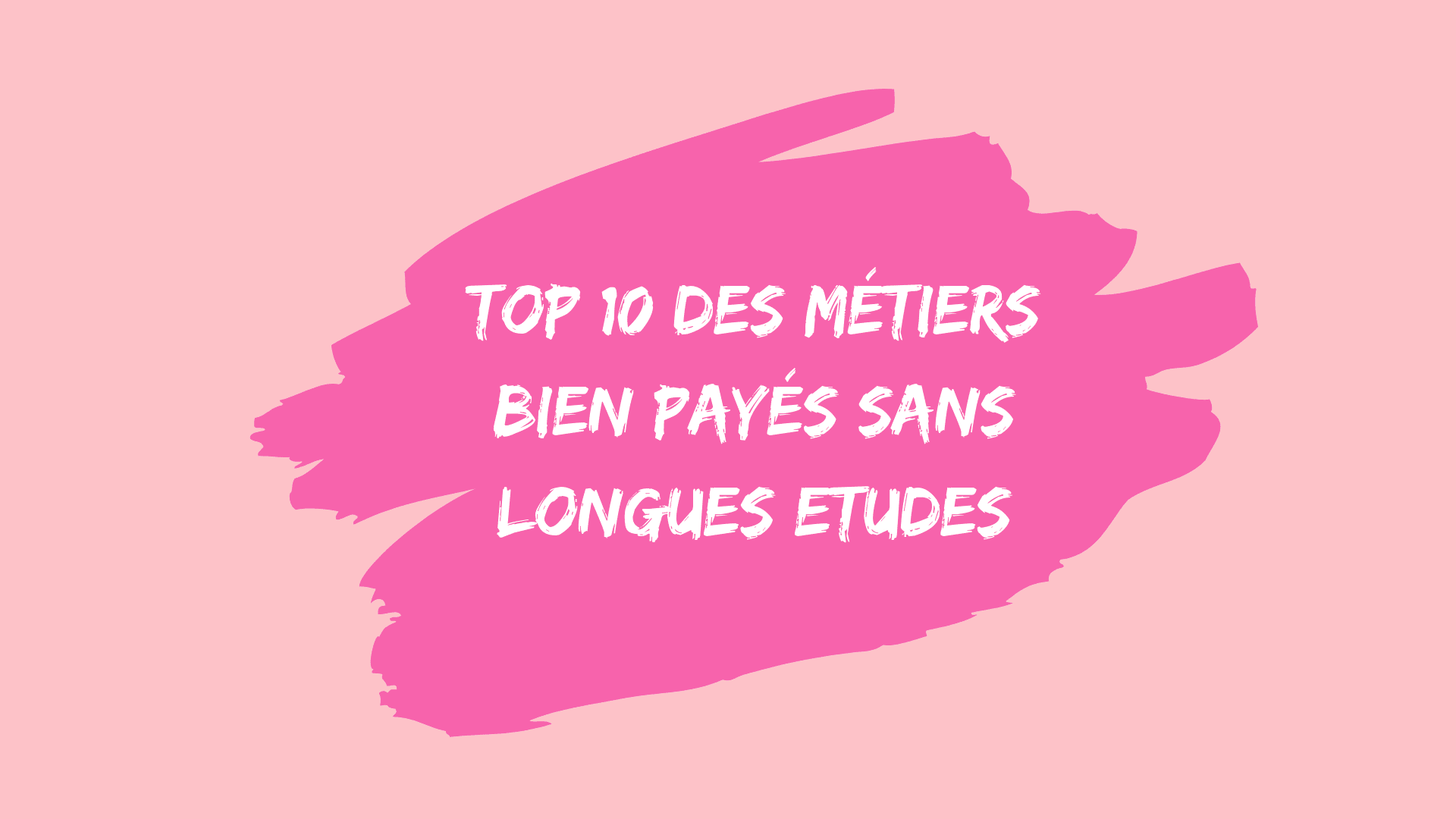 Top 10 des métiers qui paient bien sans longues études.